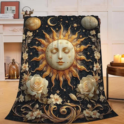 Vista 36 de Manta de astronauta de franela de galaxia espacial, manta de felpa acogedora decoración del universo cósmico, manta de forro polar, regalos