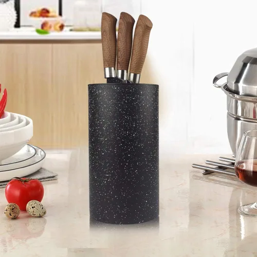 Vista 4 de Bloque universal para cuchillos sin cuchillos para encimera de cocina Puntos de copo de nieve