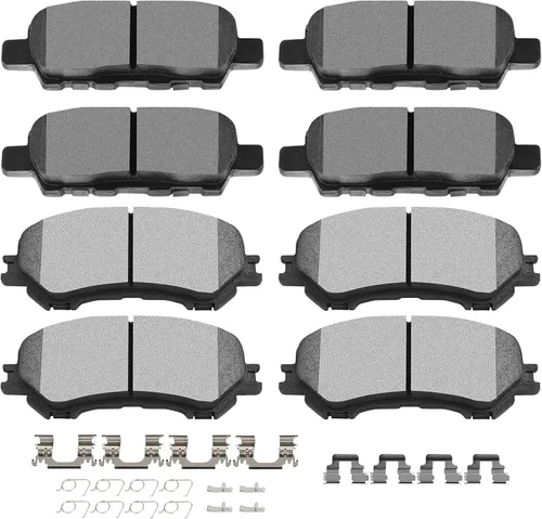 Vista 24 de D373 D374 SCITOO - Juego de pastillas de freno de disco para Honda Civic 1988-1989
