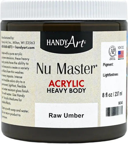 Vista 14 de Handy Art Nu Master - Pintura acrílica de cuerpo pesado, 8 onzas, color rojo brillante