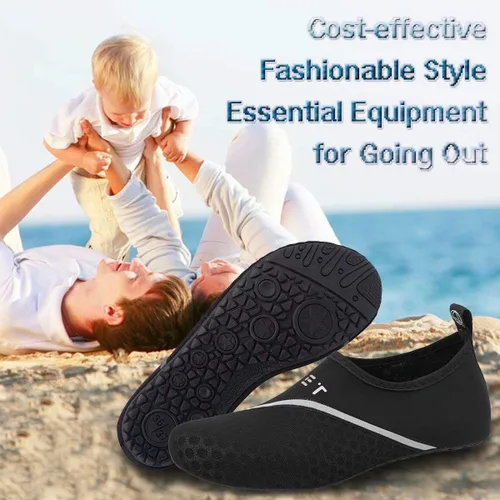 Vista 6 de Yalox - Calzado acuático, de secado rápido, sensación de pies descalzos, para mujer y hombre calcetines acuáticos para exteriores, playa, nadar