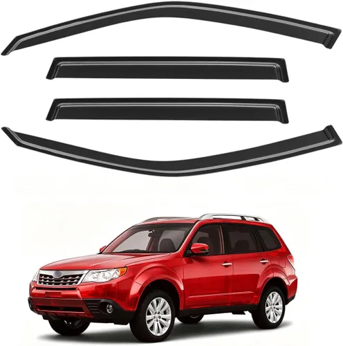Vista 99 de Protectores de lluvia en canal para Jeep Grand Cherokee L 2021-2026, protectores de visera de ventana, deflector de ventilación, sombra viento humo