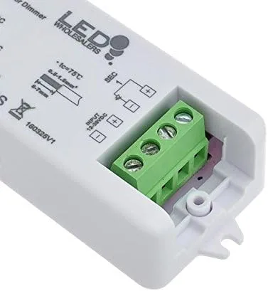 Vista 2 de Atenuador de 1 canal 12-36V 8A con sensor táctil LED para tiras y módulos LED de un solo color, 3367TD