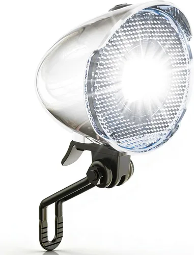Vista 9 de Vintage Bicycle Light, 350Lumen High‑Brightness Retro BicycleHeadlight, Night Riding SafetyLight with Bracket Negro