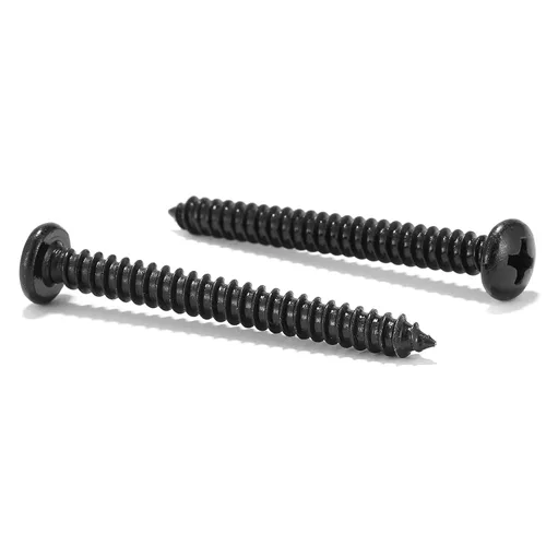 Vista 13 de #4 x 1 Tornillo de Madera 100 Piezas 18-8 (304) Acero Inoxidable Cabeza Plana Tornillos Autorroscantes Rápidos para Paneles de Yeso Óxido Negro por