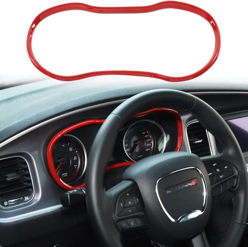 Vista 9 de Voodonala Consolas centrales de fibra de carbono para cargador, tablero de instrumentos, accesorios interiores para Dodge Charger 2015-2026+, 1