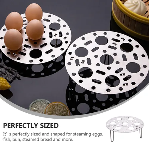 Vista 3 de Stainless Steel Steaming Rack for Eggs Fish and Crab