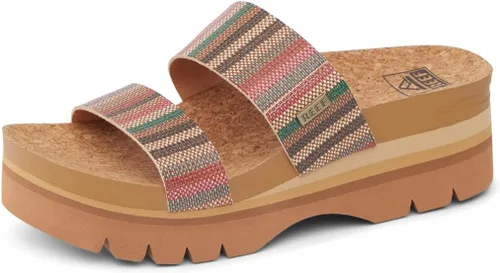 Vista 13 de REEF Sandalias Cushion Vista Higher Slide para mujer Negro