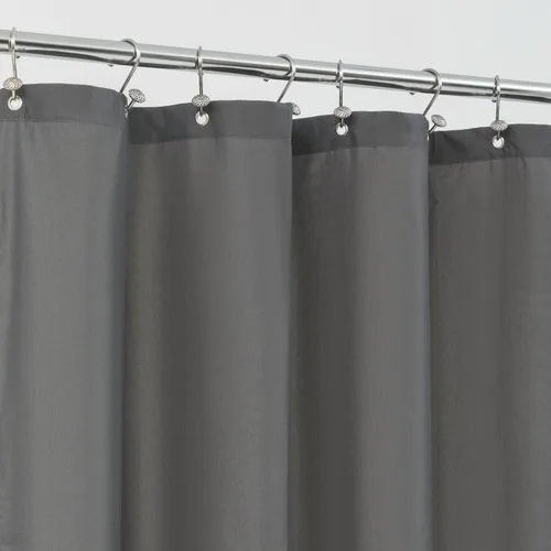 Vista 19 de ALYVIA SPRING Forro de Cortina de Ducha de Tela Extra Largo Impermeable - 72" x 96", Suave y Ligero Cortina de Ducha X-Larga con 3 Imanes, Lavable a