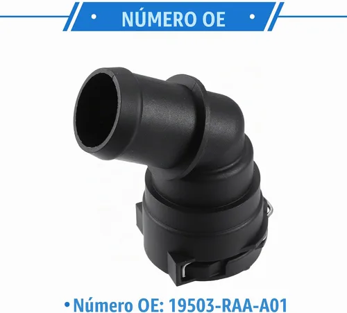 Vista 6 de Conector de manguera de refrigerante del motor, manguera inferior, conector rápido de agua compatible con Acura TSX 2004-2014, plástico duradero