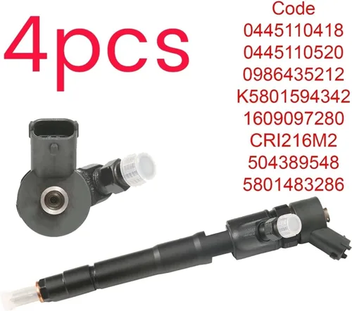 Vista 2 de Inyector común diesel 0445110418 504389548 del carril 4X