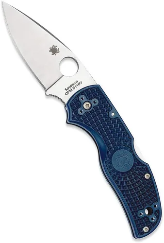 Vista 21 de Spyderco C41 Native 5 Signature - Cuchillo plegable con hoja de acero CPM S30V de 2.95" y mango FRN ligero, Gris Gris, 6.95" Longitud total, 2.95