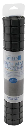 Vista 5 de Splash Home Axess - Tapete para bañera antideslizante, con 112 ventosas y agujeros de drenaje, tapete de baño para bañera, 27.6 pulgadas de largo x