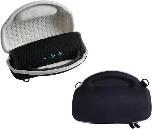 Vista 4 de Estuche de transporte de viaje rígido Bolsa de almacenamiento para JBL Charge 6 Altavoz portátil (negro)