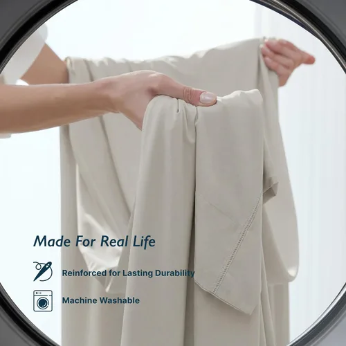 Vista 9 de Breescape Cooling Sheets Twin XL Size - BlendTek Dry & Cool Technology Cooling Bed Sheets for Hot Sleepers and Night Sweats, Q-Max>0.46 Tech Twin XL