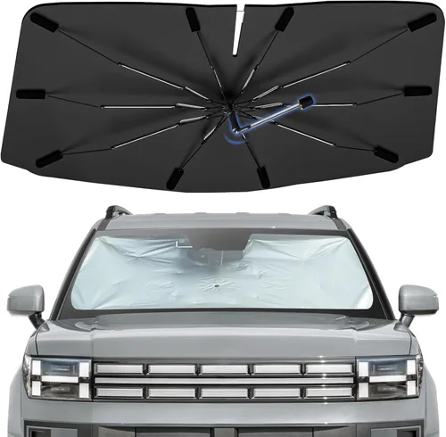 Vista 14 de Sombrilla Parasol para Parabrisas para Mazda 3 2014-2026, Parasol Plegable para Coche para Ventana Delantera, Visera Protectora Solar Altamente