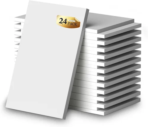 Vista 10 de Bloc de notas pequeño de bolsillo de 3 x 5 pulgadas, paquete de 10 blocs de notas de servidor de 3 x 5, blocs de notas blancos, blocs de notas
