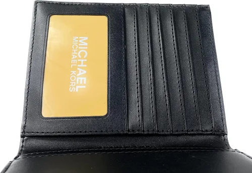 Vista 4 de Michael Kors Jet Set - Funda de viaje mediana para pasaporte, color negro
