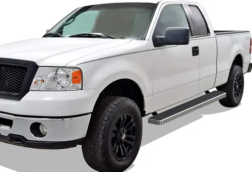 Vista 6 de iBoard - Estribos para Ford F150 2004 a 2008 Super Cab (Excl. Heritage), 6 pulgadas, Plateado