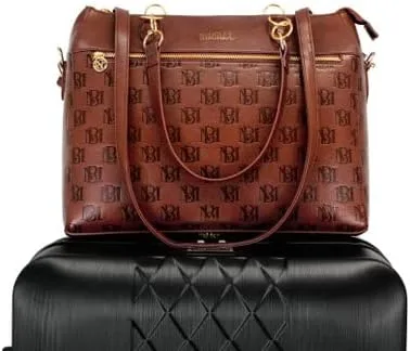 Vista 7 de Madalyn Bolsa de viaje de cuero vegano