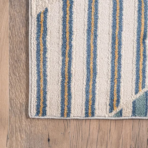 Vista 4 de nuLOOM Skyler - Alfombra contemporánea geométrica de diamantes, 4 x 6, beige