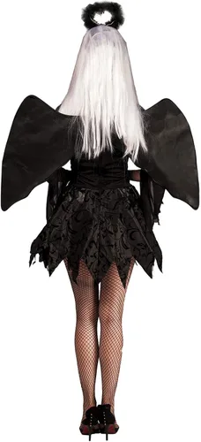 Vista 5 de DSplay Disfraz de ángel caído oscuro de Halloween para mujer