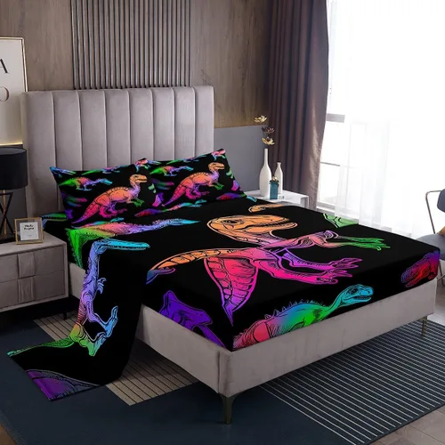 Vista 19 de Erosebridal Juego de sábanas de fresa, tamaño individual, diseño de fresa rosa para niñas y niños, sábana bajera ajustable de frutas tropicales
