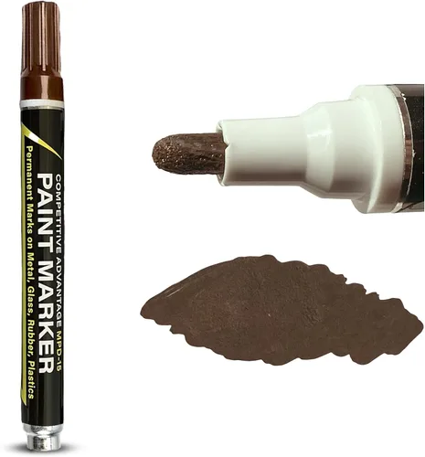 Vista 21 de Marcadores de Pintura Esmaltada Competitive Advantage MPD-15 NEGRO - 1 Paquete Marcas Permanentes en Metal, Vidrio, Goma, Plástico y más