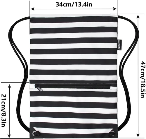 Vista 5 de HOLYLUCK - Mochila, bolsa deportiva con cordón ajustable para gimnasio