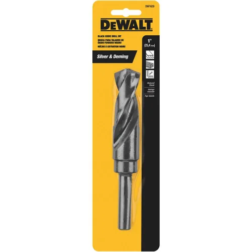 Vista 6 de DEWALT DW1620 - Broca helicoidal de óxido negro de 9/16 pulgadas con vástago reducido de 1/2 pulgada