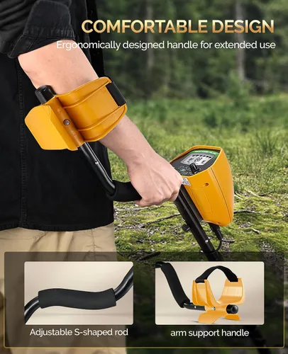 Vista 5 de RM RICOMAX Detectores de metales para adultos, detector de oro profesional para búsqueda del tesoro, bobina de búsqueda impermeable IP68 de 10