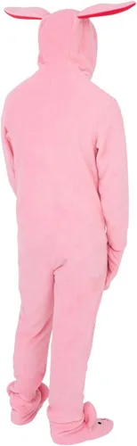 Vista 3 de Briefly Stated Disfraz de pijama unisex para adultos con diseño de conejito de historia de Navidad