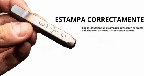 Vista 5 de Capri Tools Juego profesional de sellos de letras y números de 1/4 pulgadas, 36 piezas