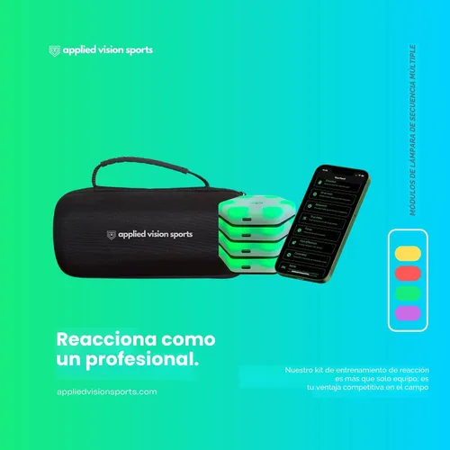 Vista 7 de Kit de entrenamiento con luces de reacción y agilidad deportivas mejora el tiempo de reacción y la agilidad para atletas, fisioterapeutas