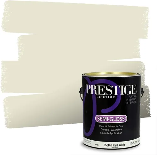 Vista 112 de Pintura 2 en 1, para primera mano y para exterior, de Prestige Paints, E100-P-871BM