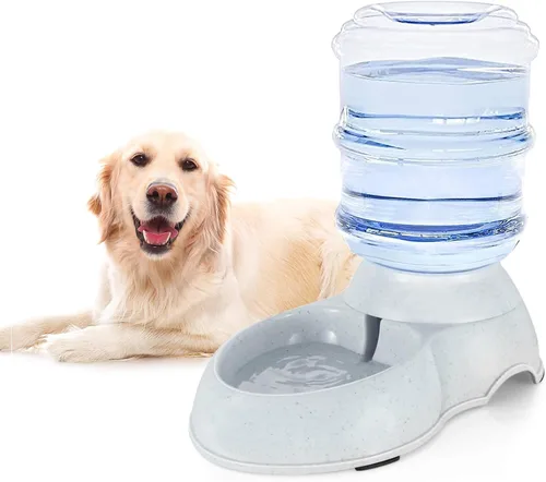 Vista 8 de Comederos automáticos para perros - Dispensador de comida por gravedad de 3 galones de capacidad para perros grandes y gatos