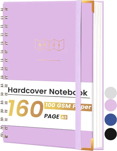 Vista 11 de Yoment Cuaderno de espiral de 8.5 x 11 pulgadas, cuadernos de tapa dura A4 para el trabajo, cuaderno con rayas universitarias, diario, cuadernos