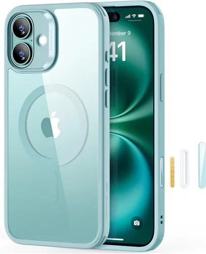 Vista 44 de ESR Funda para iPhone 14 Plus, compatible con MagSafe, protección de grado militar a prueba de golpes, resistente al amarillamiento, funda magnética