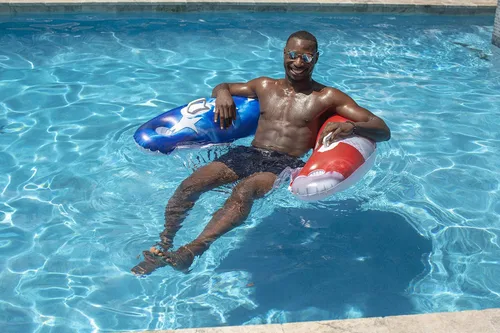 Vista 2 de PoolCandy Balsa de agua para silla de sol, varios estilos de sillas Blanco