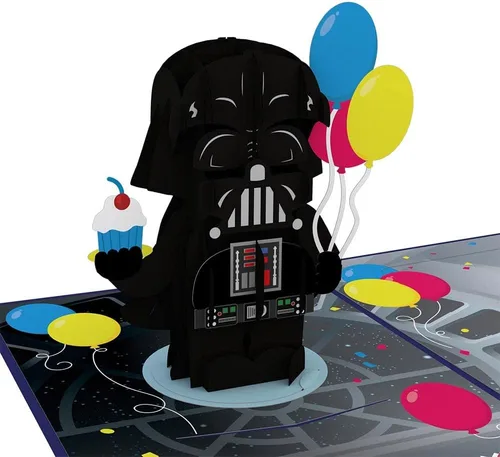Vista 20 de Lovepop Star Wars™ The Death Star™ Tarjeta Desplegable de Enfrentamiento de la Estrella de la Muerte, Tarjeta 3D, Tarjeta de Cumpleaños, Tarjeta