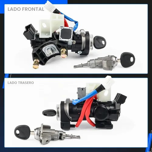 Vista 8 de 81905-2T040 Conjunto de Interruptor de Cerradura de Encendido con Cilindro de Cerradura de Puerta y Llaves Compatible con Kia Optima 2011-2015