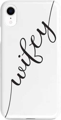 Vista 11 de Inspired Cases - Compatible con iPhone Xs Max - Funda protectora con textura 3D para Apple iPhone Xs Max - Esposo y esposa - Wifey