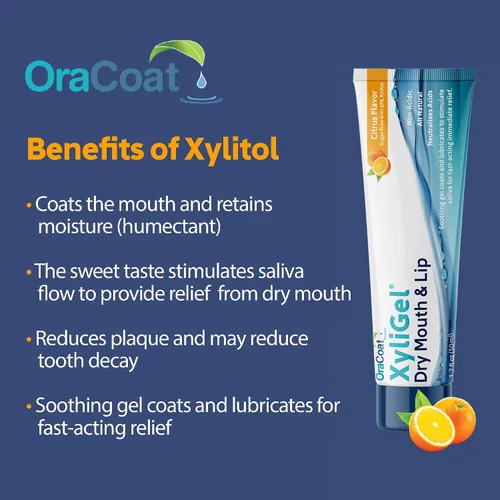 Vista 5 de Oracoat Paquete de alivio de boca seca Xyligel y menta suave, 40