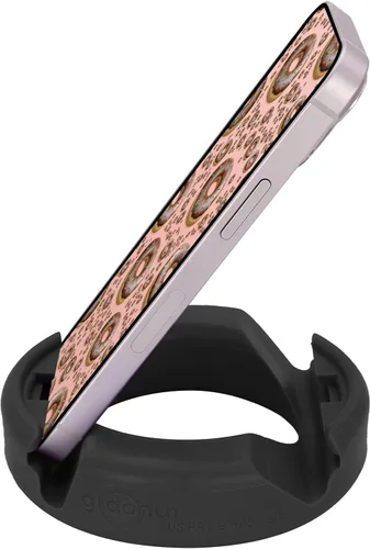 Vista 3 de GoDonut Soporte para teléfono original - Soporte para teléfono celular + organizador de escritorio para iPad - Compatible con tableta, iPhone Negro