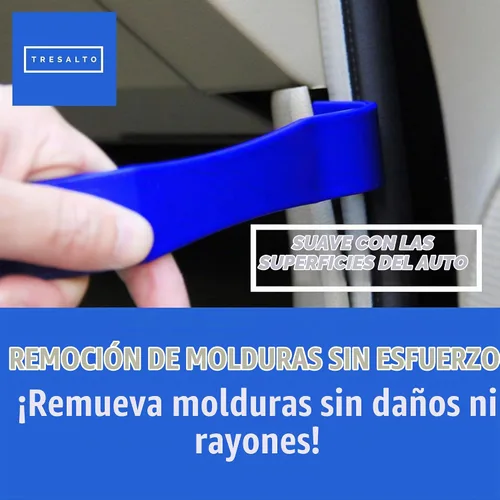 Vista 2 de Juego de herramientas de extracción de molduras - 4 piezas de kit de herramientas de palanca de plástico sin arañazos para el interior del automóvil