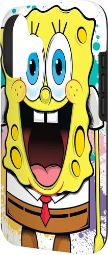 Vista 2 de Funda para iPhone 17 de Bob Esponja con salpicaduras de pintura
