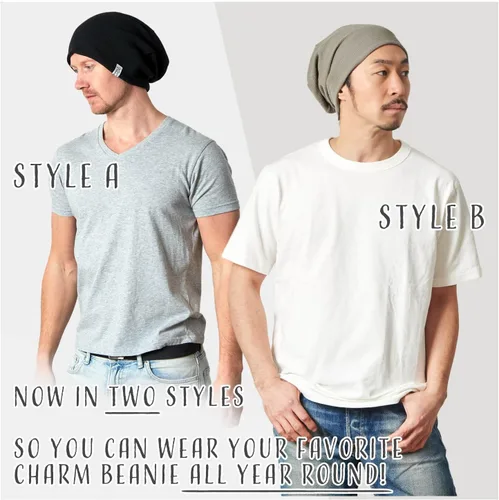 Vista 3 de CHARM Gorro de algodón holgado para mujer, estilo japonés