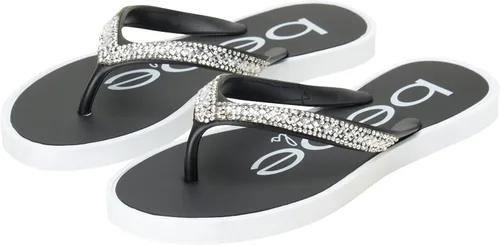 Vista 2 de bebe Girls' Sandals - Glitter Rhinestone Thong Flip Flops (Little KidBig Kid)