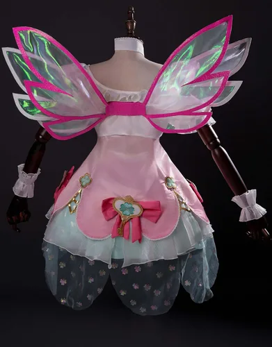 Vista 3 de miccostumes Bonito vestido para mujer y niña con cuello y orejas