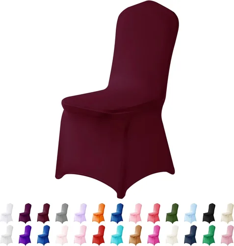 Vista 9 de Funda de elastano para silla, 12 unidades, fundas para silla, fundas para sillas de sala de estar, funda extraíble lavable y elástica para silla